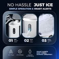thumbnail image 6 of Simzlife 35lbs/24H Nugget Ice Maker Countertop,Portable Ice Maker Machine with Auto-Cleaning, Silver, 6 of 9