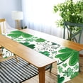thumbnail image 6 of Coolnut St. Patrick's Day Green Clover Table Runner 18x72in,Coffee Table Runners, Dresser Scarf, Outdoor Short Small Dining Table Runners, Geometric for Dinner Parties, Wedding258 Home Decor, 6 of 6
