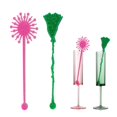 thumbnail image 1 of Paquete De 20 Decoraciones De Fiesta Rosa Y Verde, Accesorios Para Fiesta De Princesa Y Bruja, Escoba De Bruja Verde Y Varita De Princesa Rosa Con Purpurina, Varillas Para Agitar Cócteles Para Fiestas, 1 of 5
