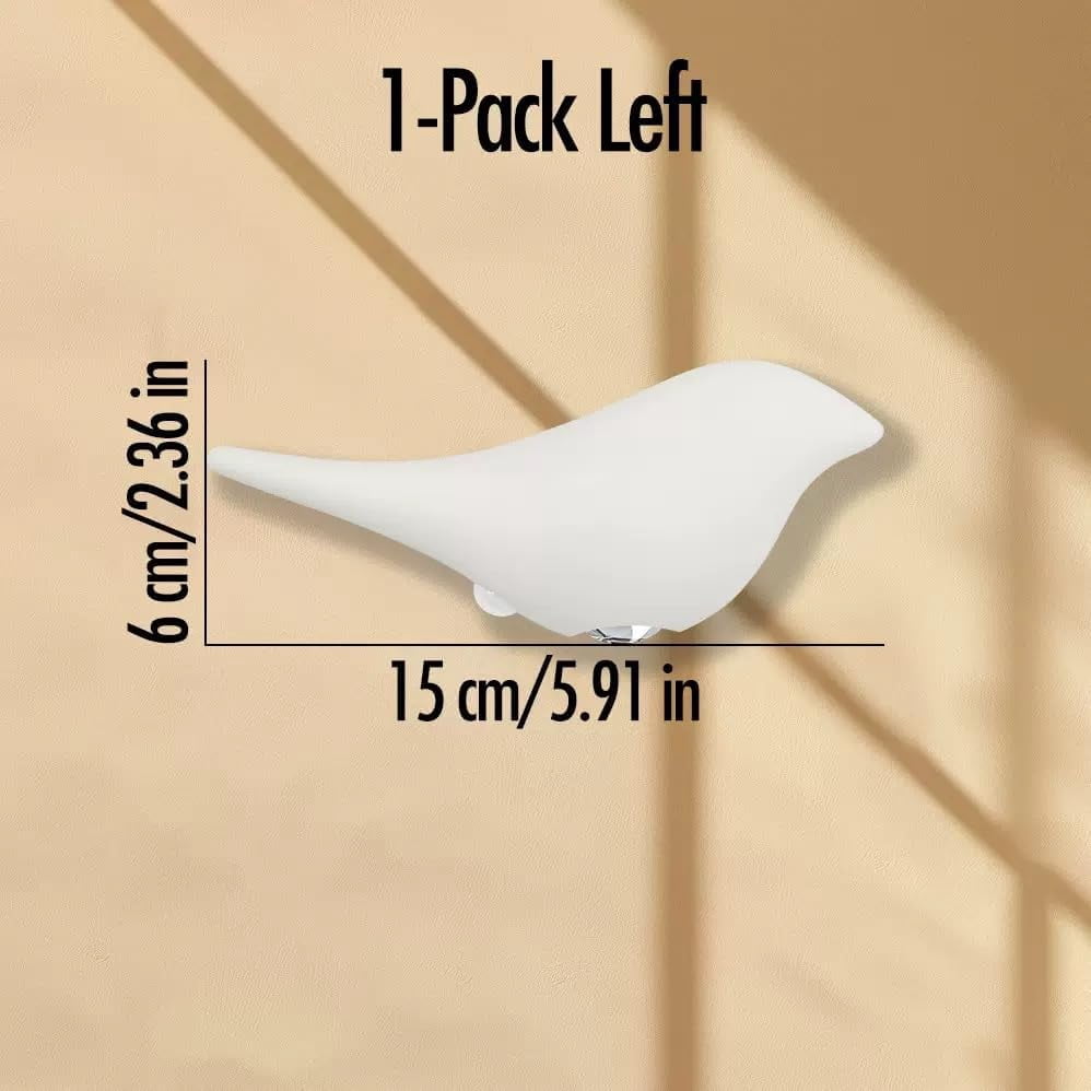 Modern Bird Motion Sensor Wall Light – Magnetic Wireless Night Light with 3 Color Modes (Warm/Neutral/White), Type-C Rechargeable LED Wall Sconce for Bedroom, Hallway, Nursery, Bathroom (White)