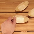 thumbnail image 5 of BambooMN Brand - Premium Bamboo Leaf Boats - 4.7" x 2" - 1000 Pieces, 5 of 5