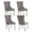 Gray, variant on MIKIBAMA High-End Tufted Velvet Dining Chair Set of 2, Solid Wood with Chrome Stainless Steel Legs and Nailhead Trim, Black Chrome