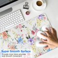 thumbnail image 4 of Long Mouse Pads for Desk,Pioneer Flower Floral Print Pattern Desk Mats on Top Of Desks, Desk Mouse Pad Extra Large with 3mm Non-Slip Base and Stitched Edge for Gaming,Office,Work,Home 31.5"x15.7", 4 of 6