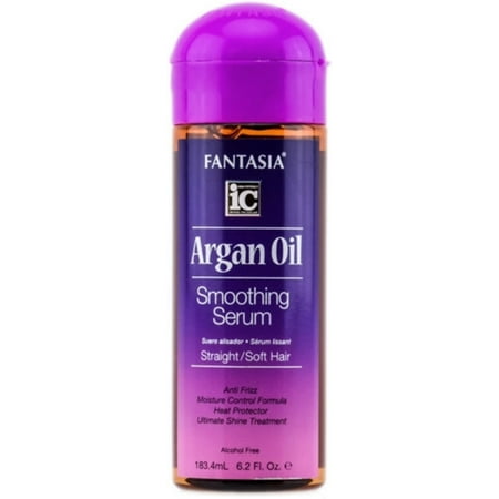Fantasia Argan Oil Smoothing Serum, Straight/Soft Hair 6.2 oz (Pack of