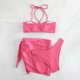 thumbnail image 4 of Conjunto Cómodo de Traje de Baño de Mujeres, Traje de Baño Sexy Y de Moda de Color Sólido para las Vacaciones en la Playa, 4 of 7