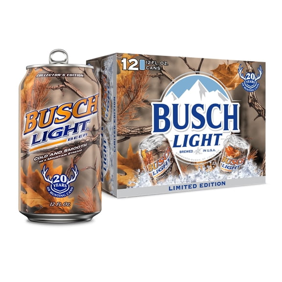 Busch Light American Lager Beer 12 Pack 12 fl oz Aluminum Cans 4.1% ABV
