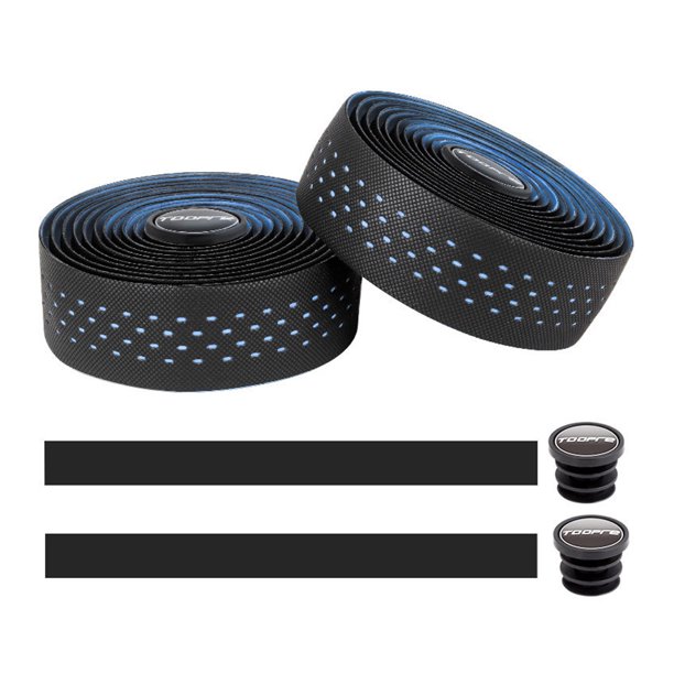 Cintas de la barra de la manija de la bicicleta Cinturones de envoltura antideslizantes ABSIBILIDAD APROBADA ABSORTE ANTI-VIBRACIÓN MTB MONTAJE Accesorios de amortiguación Azul 2 piezas Advancent OD002128-05B