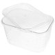 thumbnail image 4 of Book Storage Organizer Box for Home Bedroom Office Made of Pet Transparent Material with Lid 1Pcs, 4 of 5
