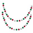 thumbnail image 4 of Guirnalda de bolas de lana de fieltro navideñas Guirnalda de bolas de fieltro con cuentas de lana de pompones de colores para Estilo B, 4 of 7