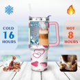 thumbnail image 4 of 40 oz Strawberry Cute Cup with Handle Vacuum Insulated Travel Coffee Mug Gift for Birthday Christmas Halloween, 4 of 7