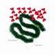 thumbnail image 3 of Adornos navideños, regalos navideños, tira de ralladura de 2 metros con ribete verde y blanco para decoración navideña, guirnalda festiva con borde de copo de nieve, decoración para festivales., 3 of 7