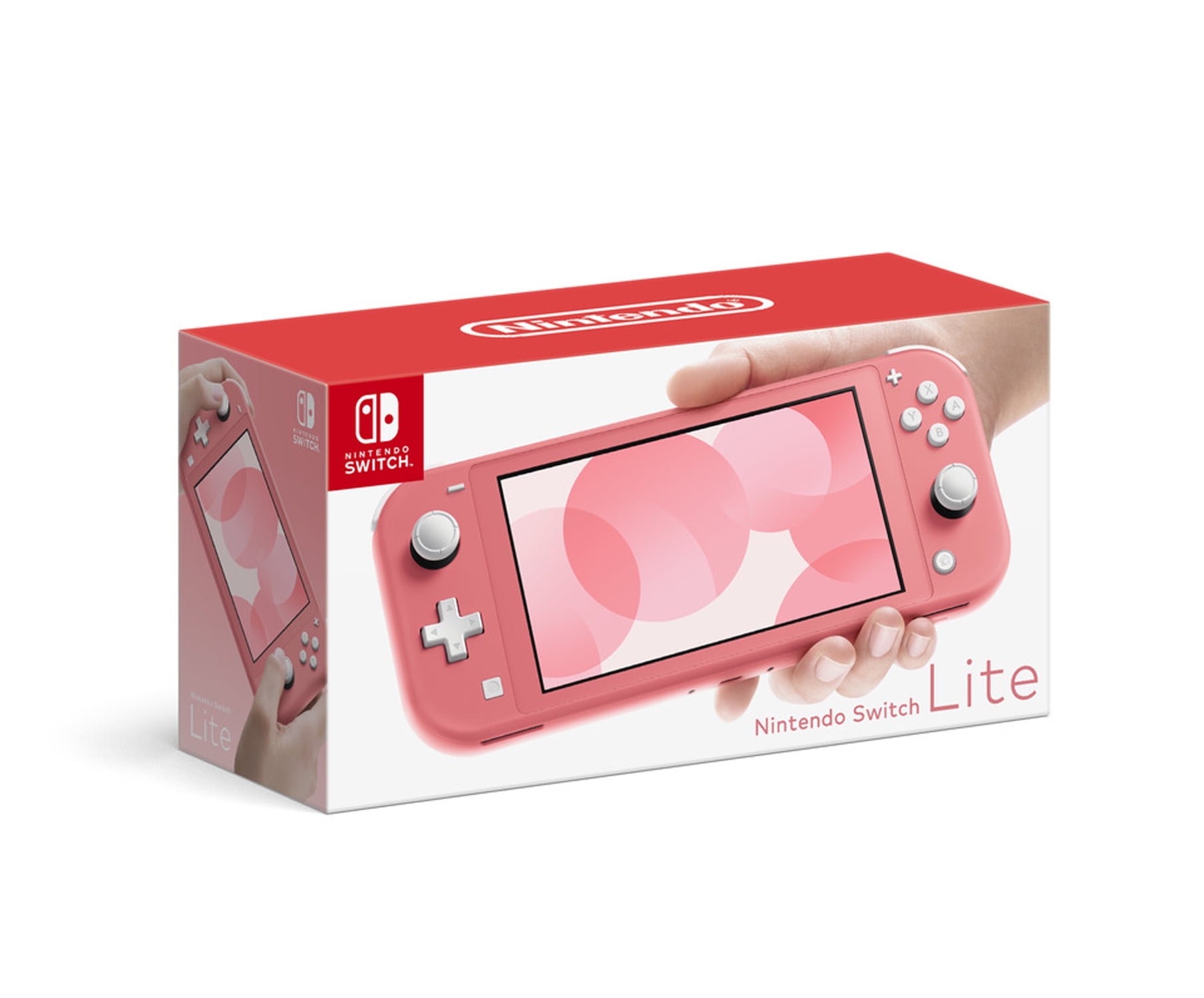 Nintendo Switch Lite Coral - 5.5" Touchscreen Display, Built-in Plus Control Pad, Built-in Speakers, 802.11ac WiFi, Bluetooth, Bundle with 9-in-1 Carrying Case
