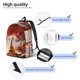 thumbnail image 2 of Disketp Eiffel Tower Mochila de Lona Estampada, Mochila Escolar de Viaje Ligera para Estudiantes y Portátil-Small, 2 of 4