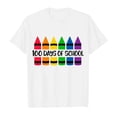 thumbnail image 4 of LUOGENLI T-Shirt pour Filles Enfants Mode Décontractée Imprimé Col Rond Ample Manche Courte T-Shirt Haut Chemises pour Filles Blanc 4-5 Ans, 4 of 4