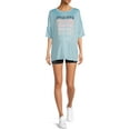 thumbnail image 2 of Time and Tru Women's Maternity T-Shirt and Bike Shorts Set, 2-Piece, 2 of 6