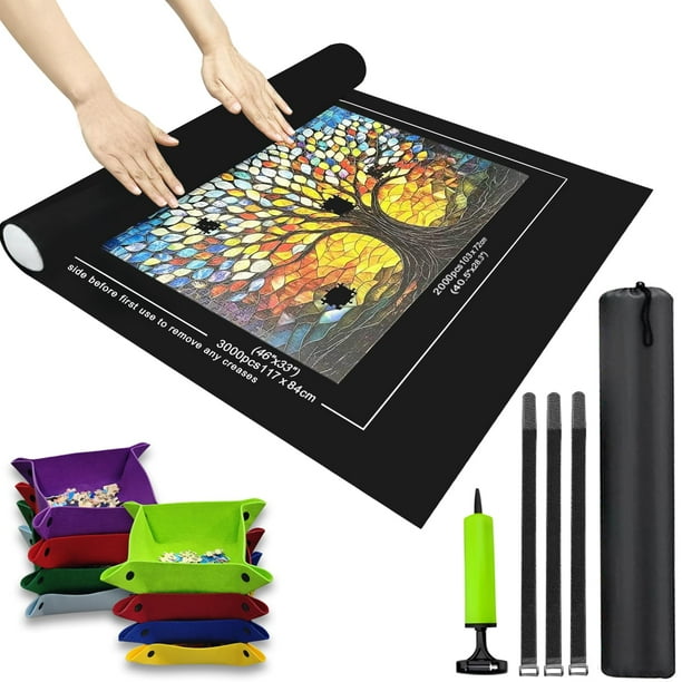 Puzzle Mat Napzy, rompecabezas enrollable de hasta 3000 piezas con bandejas