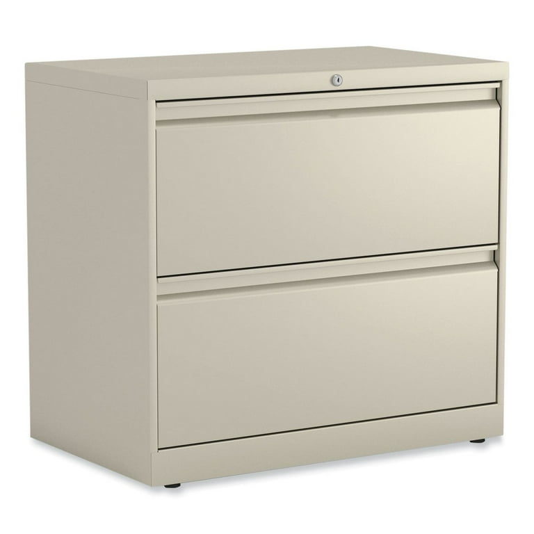 Lateral File, 2 Legal/Letter-Size File Drawers, Putty, 30