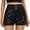 Black, variant on Shorts For Women Sequin Sparkle Elastic High Waist A Line Party Concert Shorts Straight Leg Solid Glitter Party Shorts Black L