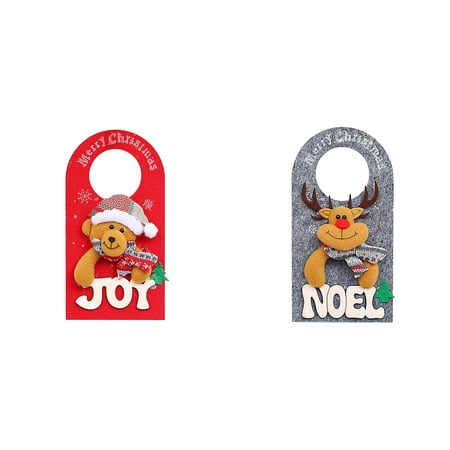 

NEGJ Decorations Christmas Cartoon Door Hanging Hotel Shopping Mall Atmosphere Decoration Christmas Tree Pendant Restroom Set Rustic Shelf Decorations for Living Room Mason Jar Scones with *2PCS