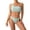 Mint Green |#44, variant on Women's Ribbed Bikini Sets One Shoulder Top with Mid Waist Two Piece Bathing Suit (Mint Green,L)