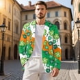 thumbnail image 3 of Uorisanigo Suit Jacket for Men Size XS Lightweight Blazer Suit Jackets Regular Fit Sport Coat Jacket Breathable Daily Blazer Mens St Patrick Day Outfits, St. Patricks Shamrock, 3 of 6