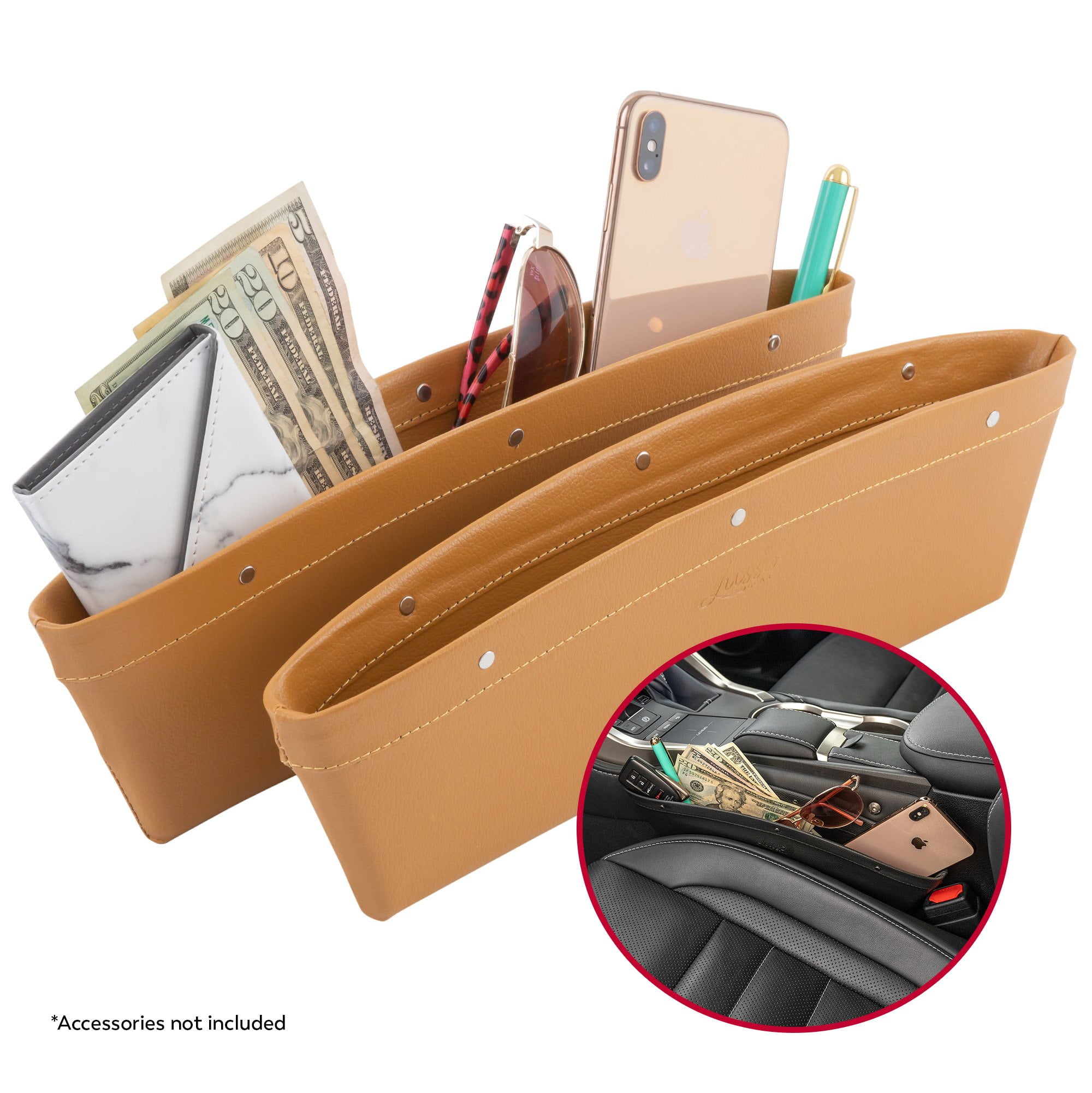 2 in 1 Car Seat Gap Organizer, Universal Fit, Adjustable Storage Pockets -  Car Interior Parts, Facebook Marketplace