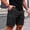 Black, variant on Men's Shorts with Pockets and Drawstrings Big and Tall Solid Color Casual Sports Drawstring Elastic Waistband Multi-Pocket Large Pockets Cargo Shorts