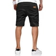 thumbnail image 2 of Mens Casual Shorts - Cotton Drawstring Summer Beach Stretch Twill Chino Golf Shorts, 2 of 7