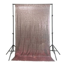 FRCOLOR Sequins Backdrop Cloth Photography Background Wedding Party Decorations Curtain Golden