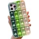 thumbnail image 1 of Push Pop Phone Case Bubble Sensory Toy Rainbow Soft Case para Iphone 12 Case Stress Reliever Fidget Toy Cover para Apple Iphone 12 Pro, 6.1 Pulgadas - Verde, 1 of 5