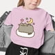 thumbnail image 4 of Pusheens-Camiseta de verano para niña, ropa para niño, Tops de manga corta de dibujos animados, camisetas suaves para bebé, camiseta Kawaii, ropa para niños, regalo, 4 of 5