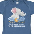 thumbnail image 4 of Inktastic My Grandma Loves Me to the Moon and Back Elephant Family Boys or Girls Baby Bodysuit, 4 of 5