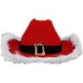 thumbnail image 2 of Blinkee A1340-NL Non Light Up Christmas Cowboy Santa Clause Western Holiday Hat, Red, 2 of 4