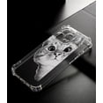 thumbnail image 5 of Cute Cat Clear Case for iPhone 14 Pro,Aesthetic Art Design Case for Men Women,Unique Soft Transparent TPU Bumper Case Cover, 5 of 5