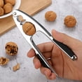 thumbnail image 4 of Cascanueces, pinzas para nueces, cascanueces de acero inoxidable con mangos de goma, incluye abridor de botellas, apto para nueces, avellanas, almendras, nueces de Brasil y otros frutos secos., 4 of 5