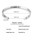 thumbnail image 3 of 21st Birthday Bracelet- Finally 21" Engraved Cuff Bangle Bracelet,21th Birthday Gifts for Women, Perfect 21th Birthday Gift Ideas, 3 of 6