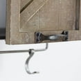 Rustic Sliding Barn Door Coat/Towel Rack