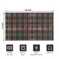 thumbnail image 5 of Green and Red Christmas Plaid Pattern Door Rugs,Washable Non Slip Door Mats Indoor,Decorative Door Mats,Entry Mat Indoor for Entrance,Bedroom,Kitchen,Bathroom,17"x30", 5 of 6
