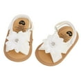 thumbnail image 3 of Ketyyh-chn99 Baby Sandal Infant Girl Shoes Baby Infant Boy Girl Sandals Newborn Non-Slip Soft Rubber Sole Sandals for Baby Boys Open-Toe Outdoor Casual Summer First Walkers Shoes White, US 5, 3 of 5