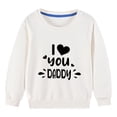 thumbnail image 3 of Iyufng Toddler Girls Sweatshirts,Graphic Cotton Crewneck Pullover Sweatshirt for Girls,Toddler Kids Boys Girls Valentine's Day Heart Print Long Sleeve Hoodless Sweatshirts,Toddler Girls Shirts Tops, 3 of 8