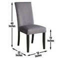 thumbnail image 2 of Steve Silver Napoli 5-piece 64-inch Gray Marble Dining Set, 2 of 10