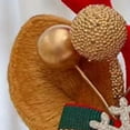 thumbnail image 4 of Pinzas para el cabello de astas navideñas, lindas y exquisitas horquillas de peluche de reno para fiestas navideñas, fiestas de cumpleaños y cosplay, pajarita de copo de nieve n.° 18, astas rojas., 4 of 5