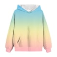 thumbnail image 5 of JUMEYU Baby Hoodie Cute Hoodies for Teen Girls Trendy Hooded Sweatshirts Long Sleeve Shirts Clothes for Girls 1T 2T (Light Blue,1-2 Years), 5 of 6