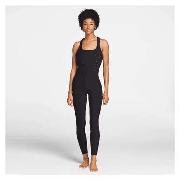 CALIA Women's LustraLux Bodysuit, Black, XXL