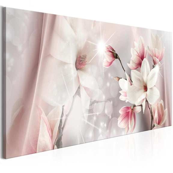 Tiptophomedecor Stretched Canvas Floral Art - Magnolia Reflection Narrow - Stretched & Framed Ready To Hang Art