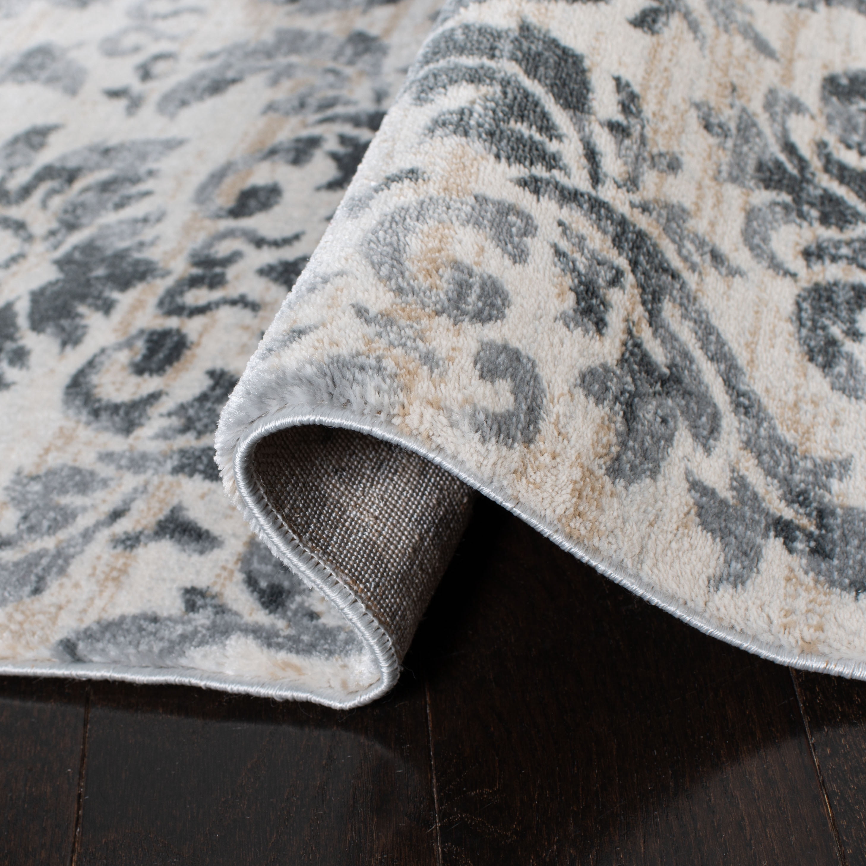 SAFAVIEH Isabella Altan Trellis Area Rug, Grey/Ivory, 8' x 10'