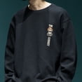 thumbnail image 5 of Sudadera para hombre, jersey blanco gráfico, ropa de hip hop para hombre, sin capucha, ropa de calle cálida, sencilla, emo, novedad de otoño, top de lujo S, 5 of 5