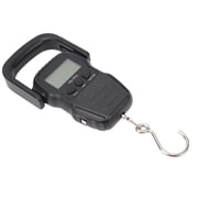 NFTIGB 50kg Portable Spring Scale ABS Steel LCD Luggage Scale Digital Hanging Weighing Scale for Traveling Shopping Fishing Dual Unit 9.67 oz / 274g