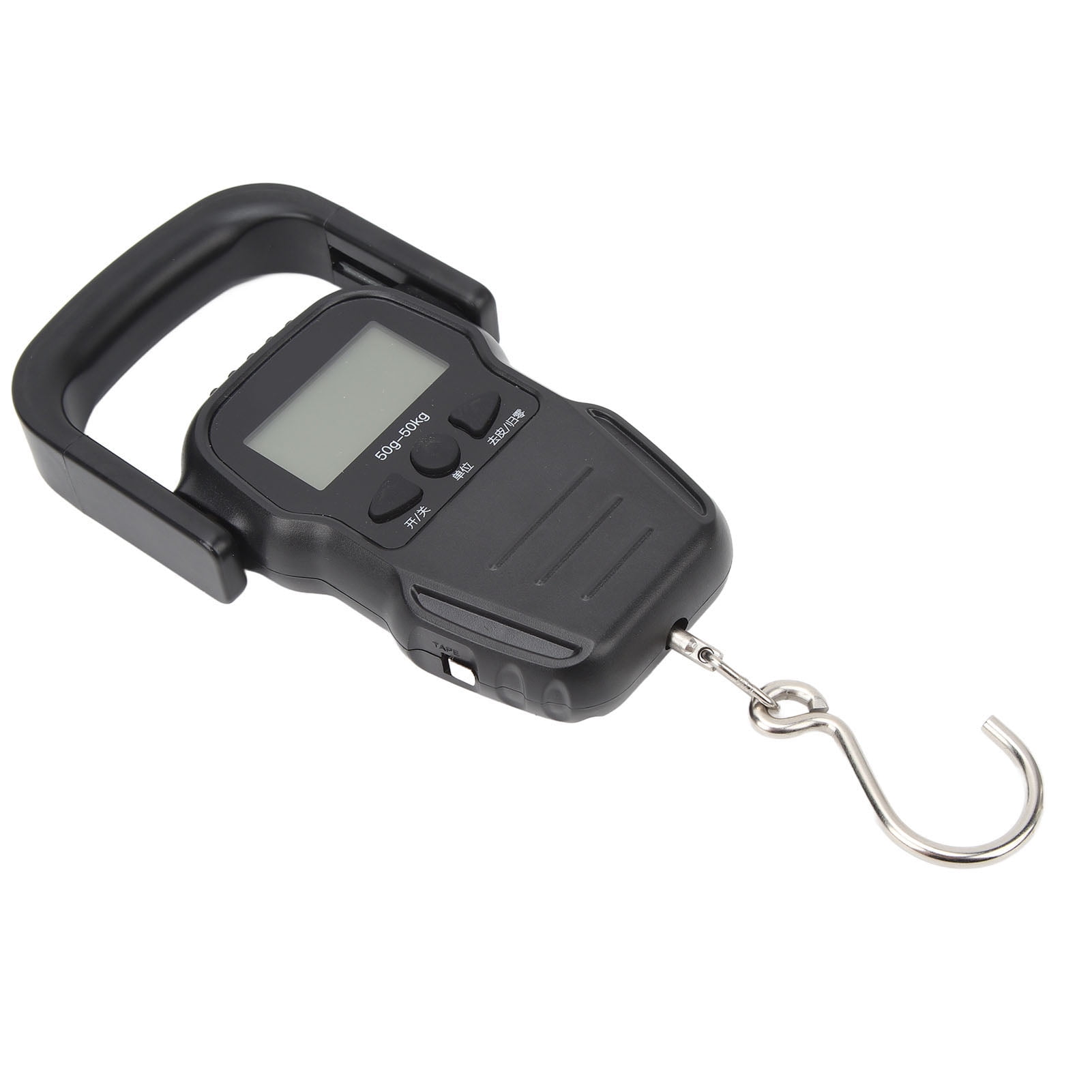 NFTIGB 50kg Portable Spring Scale ABS Steel LCD Luggage Scale Digital Hanging Weighing Scale for Traveling Shopping Fishing Dual Unit 9.67 oz / 274g