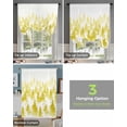 thumbnail image 4 of Yellow Forest Tie Up Curtains for Kitchen Bathroom Bedroom Windows 63 Inch Length, Modern Abstract Silhouette Art Balloon Drape Curtains Shade Rod Pocket Drapery Curtain Panel, 52"x63", 4 of 7